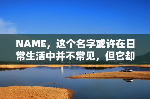 NAME，这个名字或许在日常生活中并不常见，但它却在某些领域里扮演着重要的角色。今天，让我们一起来探索这个名字背后的故事和意义
